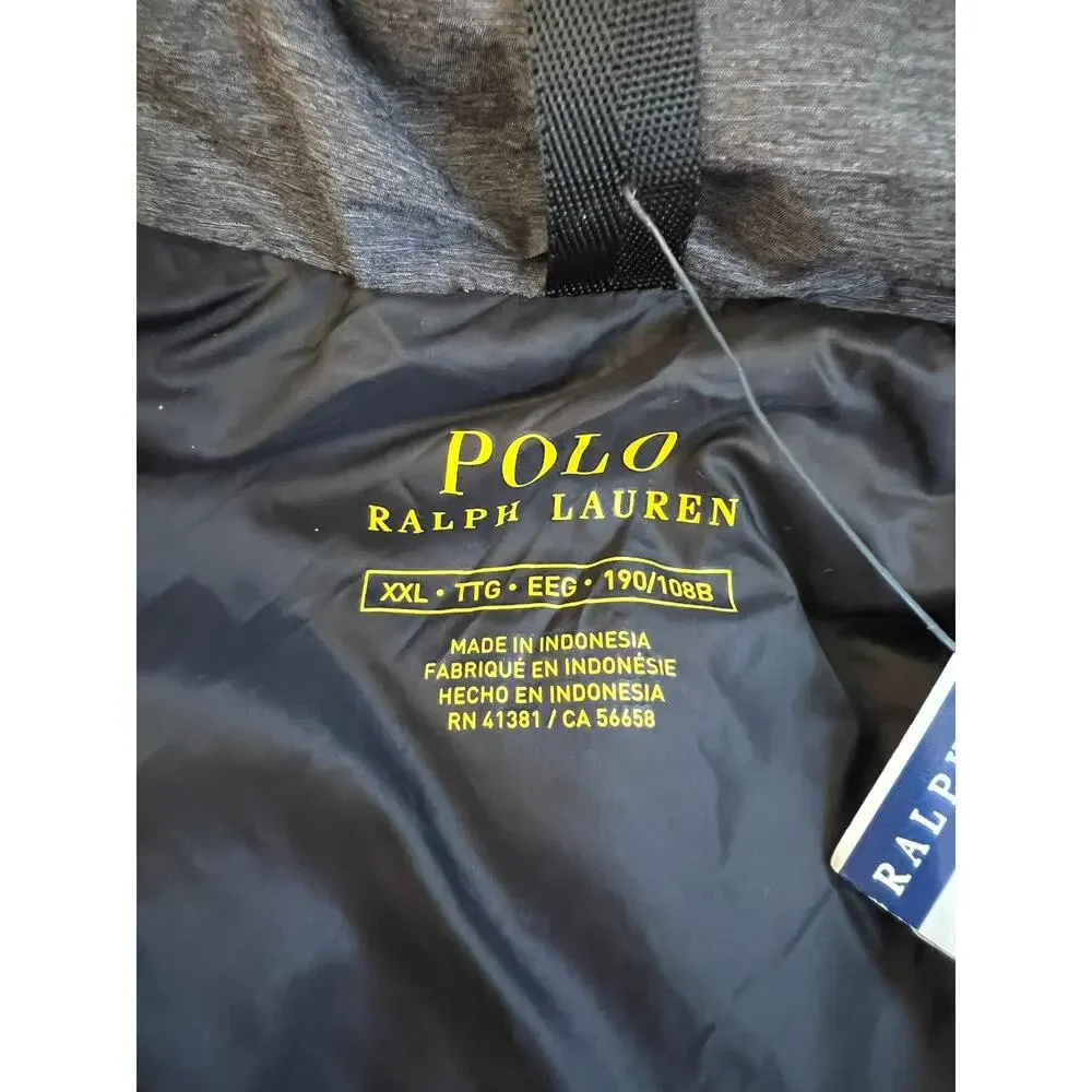 Polo Ralph Lauren Gray Heather Water Repellent Down Jacket Size 2XL/TTG $298